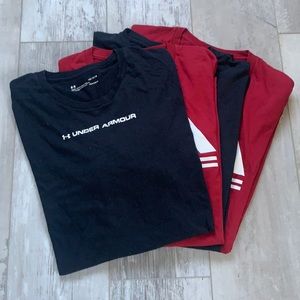 Bundle of under armor shirts size L